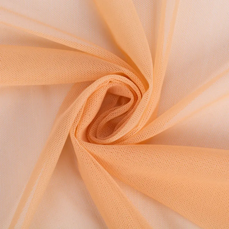 88.5% Nylon 11.5% Spandex 4-Way Stretch Power Mesh Tulle Fabric for Lingerie and Activewear