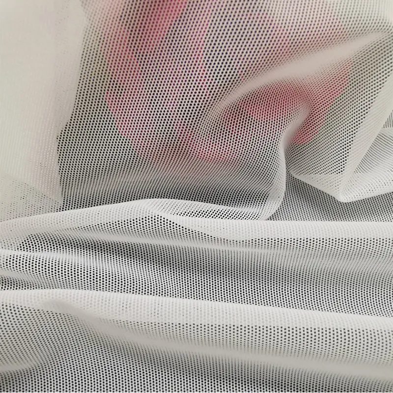 82% Nylon 18% Spandex Ultra-Soft 4-Way Stretch Tulle Mesh Fabric