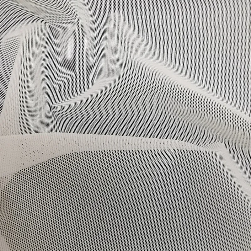 82% Nylon 18% Spandex Ultra-Soft 4-Way Stretch Tulle Mesh Fabric