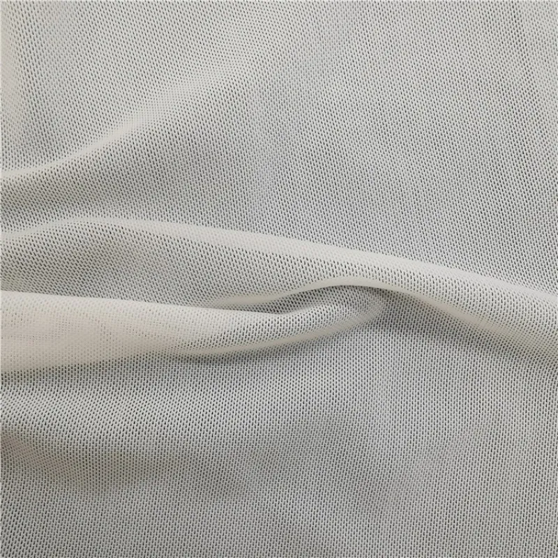 94% Nylon 6% Spandex Soft Stretchy Powernet Mesh Tulle Fabric for Lingerie