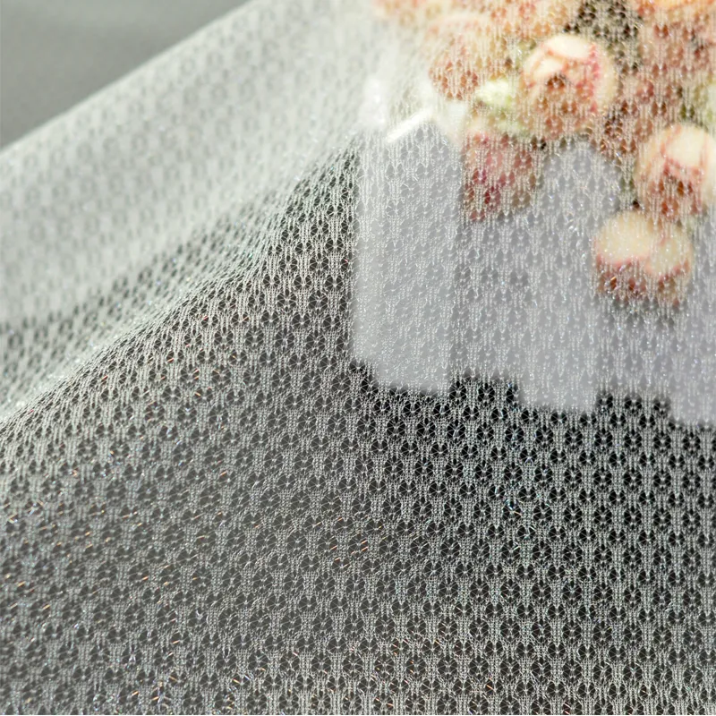 Wholesale 100% Polyester Fancy Tulle Fabric Ideal Base Netting for Embroidery