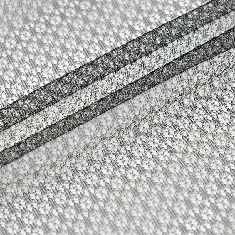 Wholesale 100% Polyester Fancy Tulle Fabric Ideal Base Netting for Embroidery