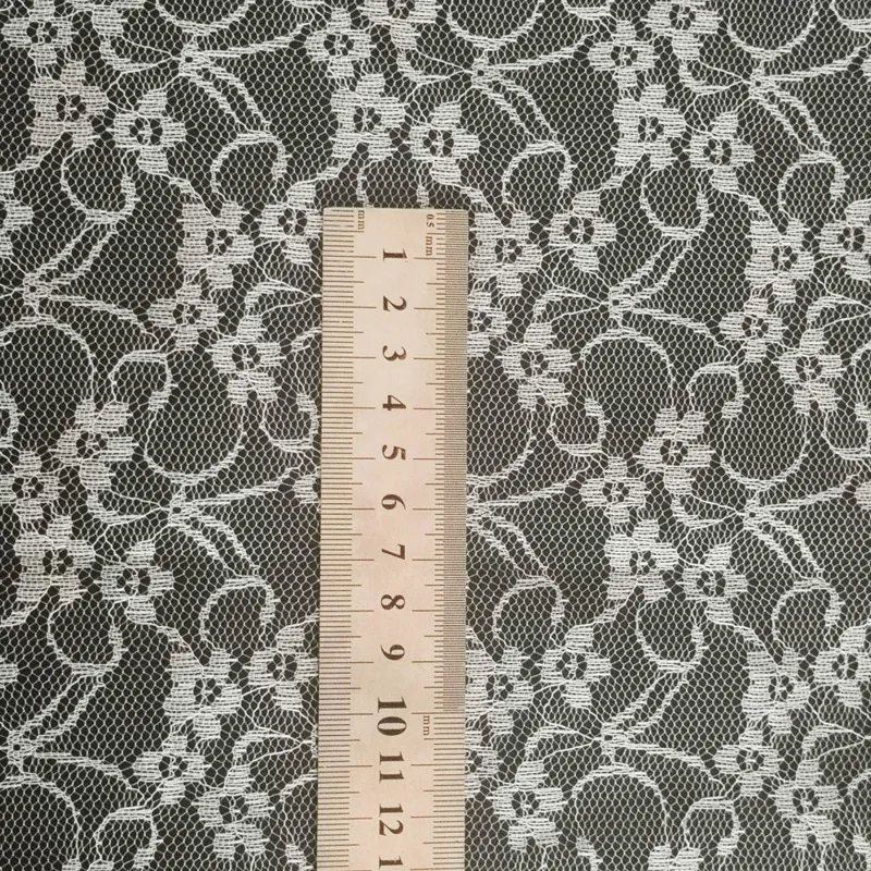 100% Polyester Floral Lace Tulle Fabric For Embroidery & Bridal Wear
