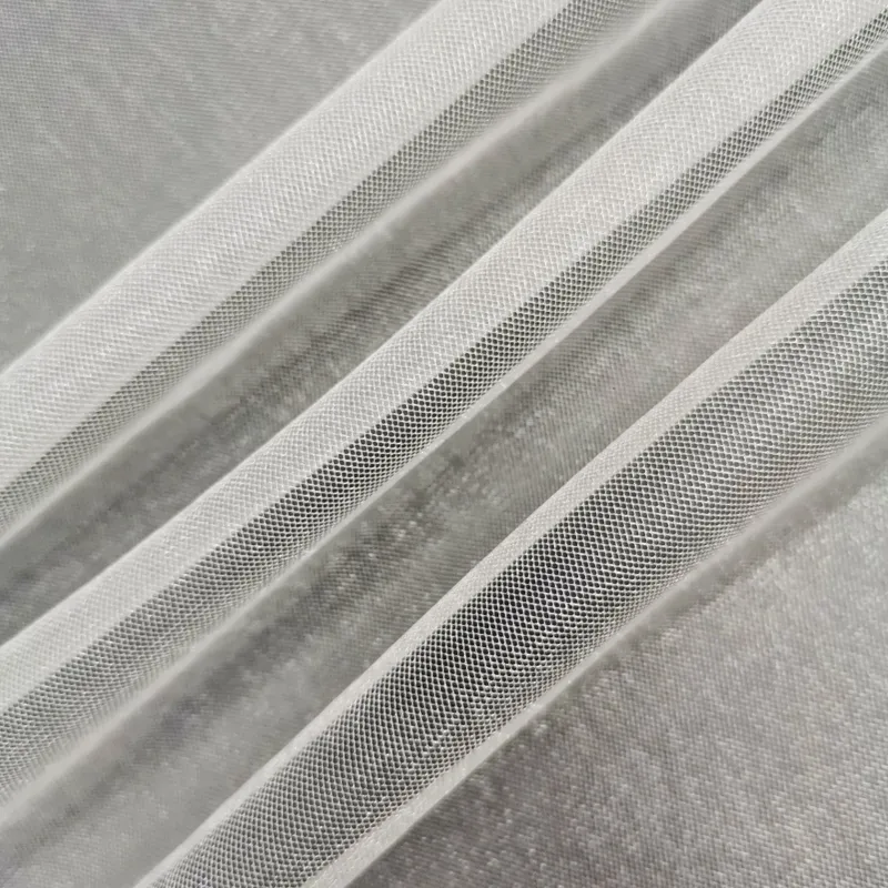 100%Polyester Premium Sparkle Shimmer Mesh Tulle Fabric For Wedding Dresses