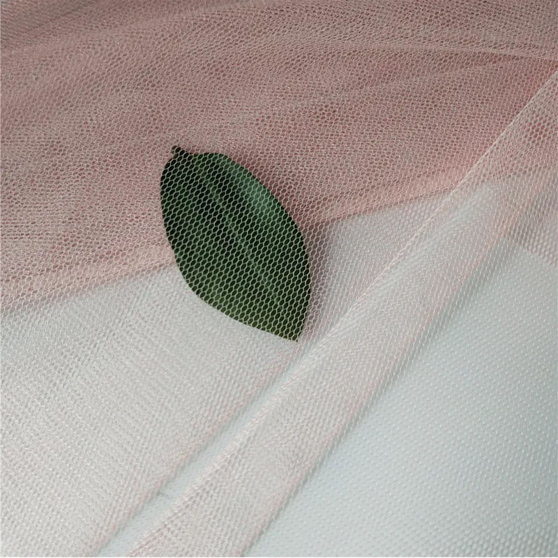 Ultra Soft 30D 100%Nylon Sheer Hexagon Tulle Mesh Fabric