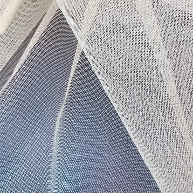 Soft Shiny 100% Nylon Tulle Netting Fabric For Bridal, Party Decor