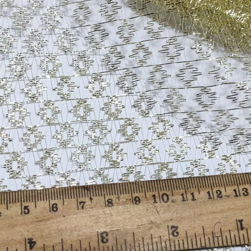 Shiny Metallic Spider web Mesh Tulle Fabric For Halloween costumes