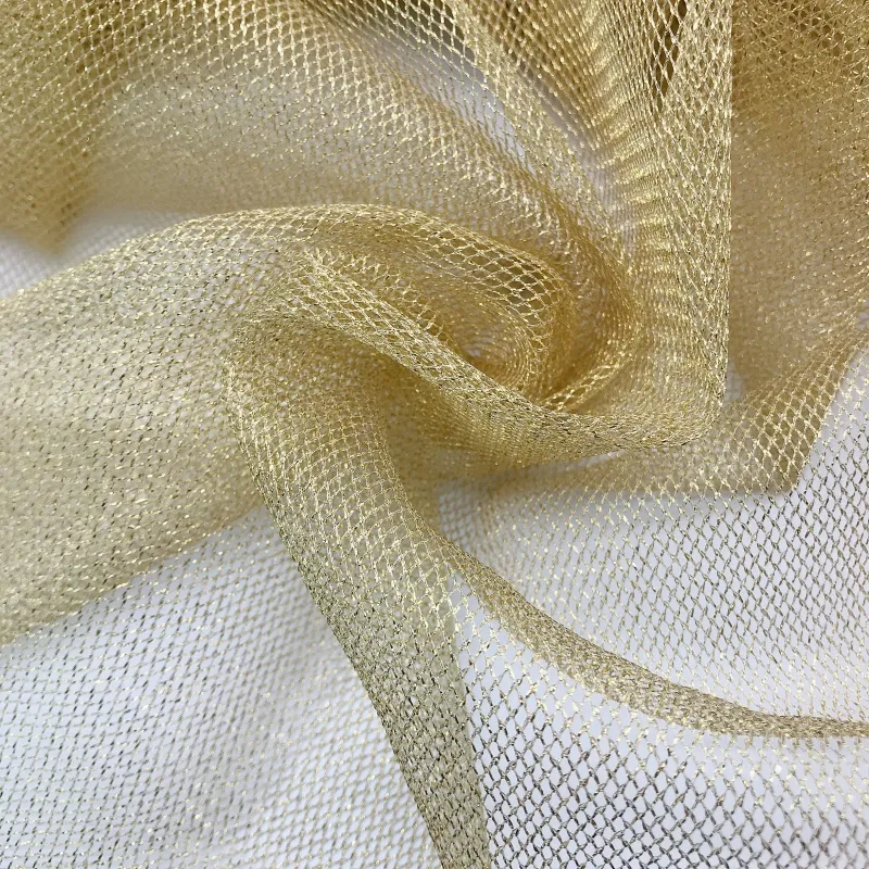 Light-weight Luxurious Metallic Tulle Fabric