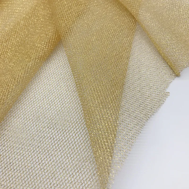 Light-weight Luxurious Metallic Tulle Fabric