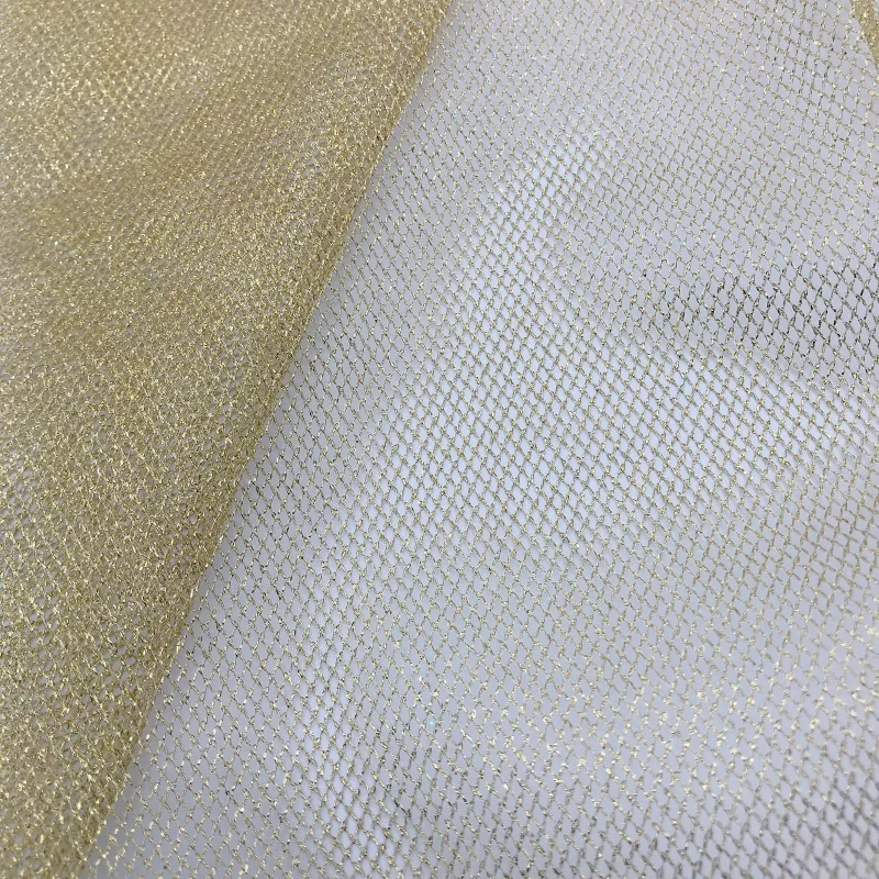 Light-weight Luxurious Metallic Tulle Fabric