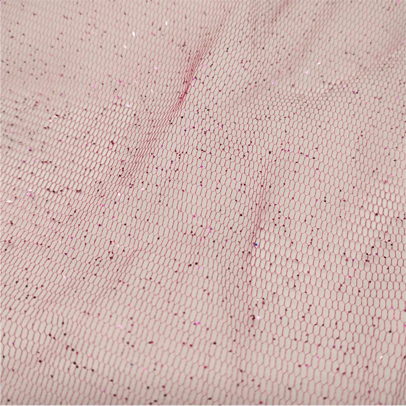 Sparkle Glitter Shiny Mesh Tulle Fabric For Wedding Veils