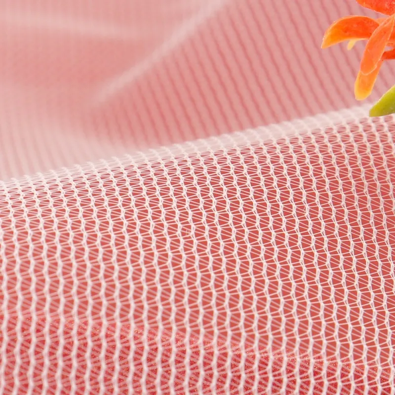 20D Polyester Breathable Wavy Tricot Mesh Tulle Fabric For Lining, Organizers & Fashion Tote Bags