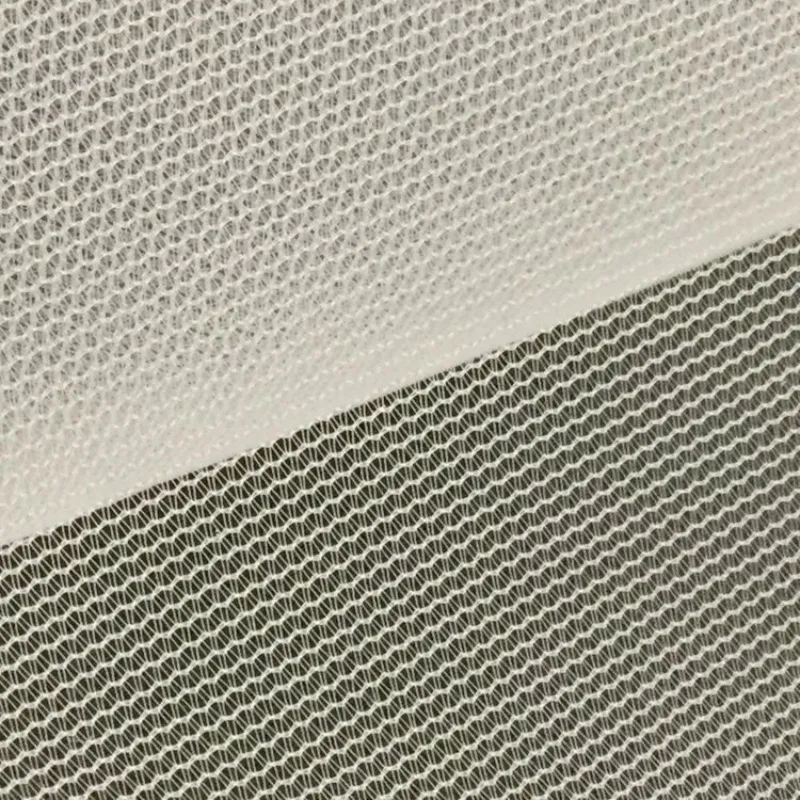 20D Polyester Breathable Wavy Tricot Mesh Tulle Fabric For Lining, Organizers & Fashion Tote Bags