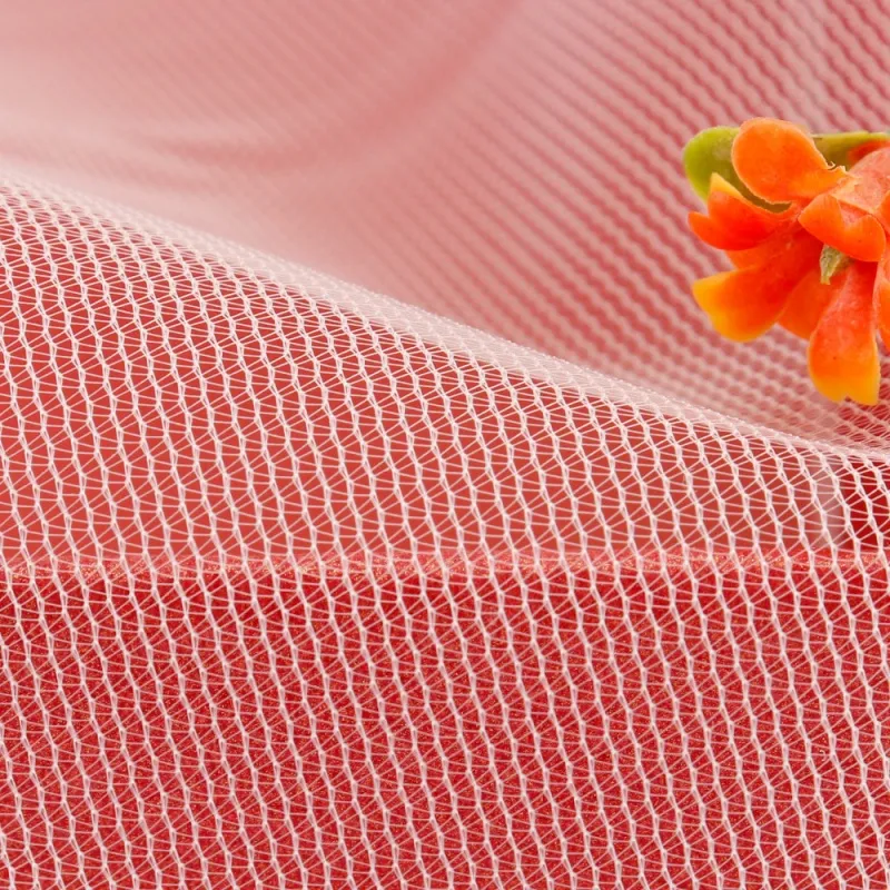 20D Polyester Breathable Wavy Tricot Mesh Tulle Fabric For Lining, Organizers & Fashion Tote Bags