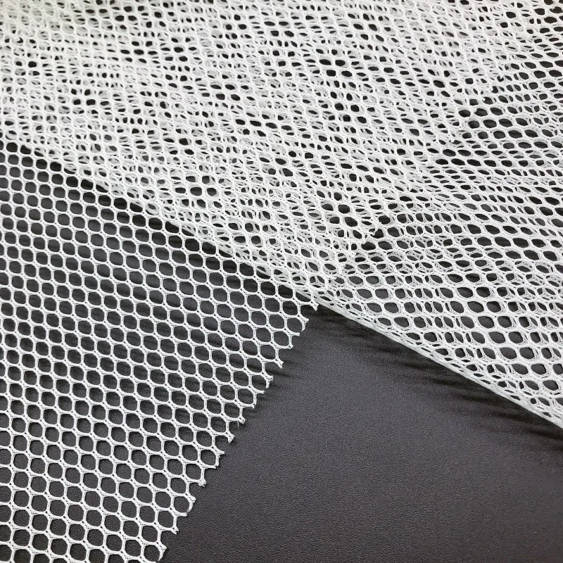 100% Polyester Durable Hexagon Stiff Hard Mesh Net Fabric