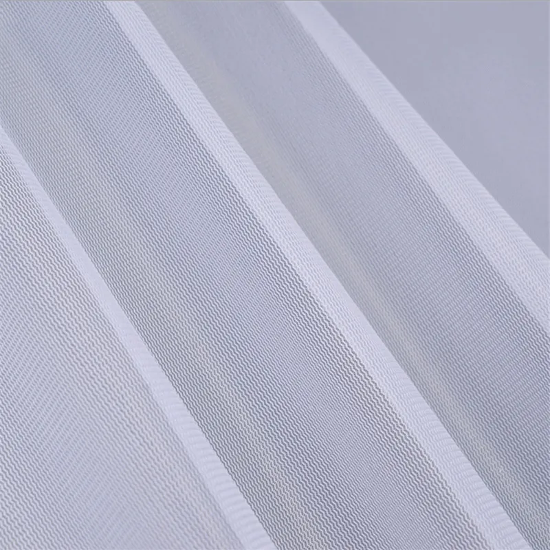 Premium Polyester Durable Breathable Double-line Wavy Plain Tricto Mesh Fabric For Laundry Bag