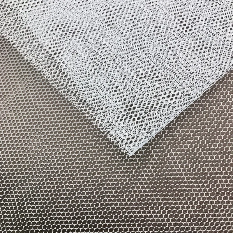 100% Polyester Square Hard Net Fabric for Holding Skirt Up