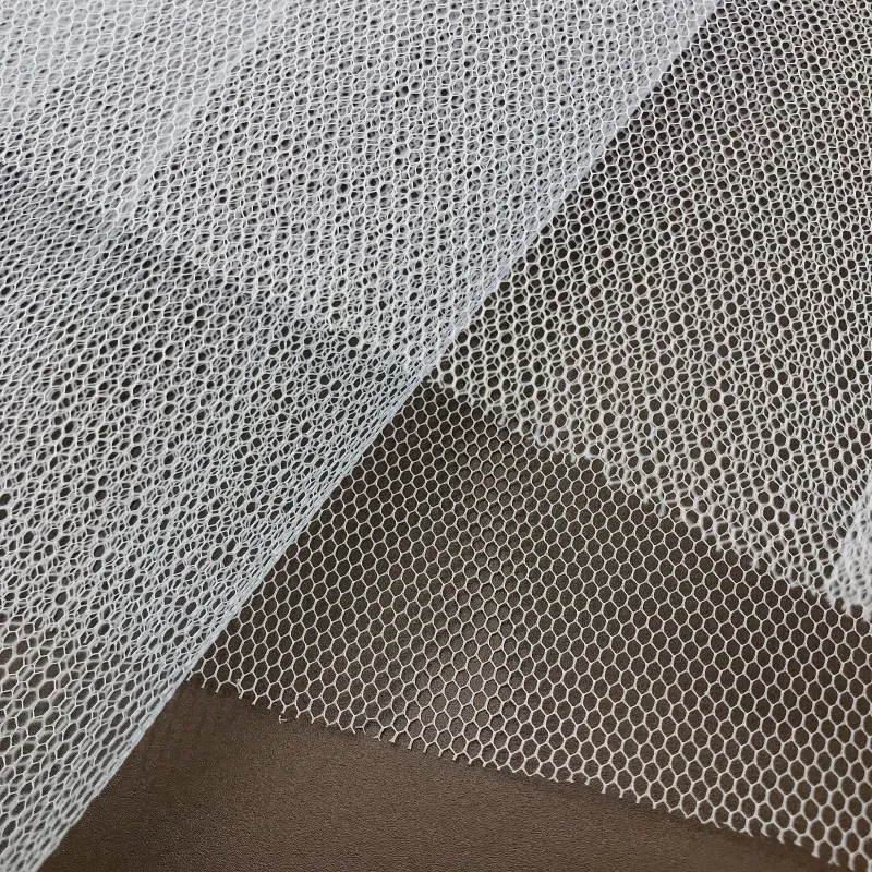 100% Polyester Square Hard Net Fabric for Holding Skirt Up
