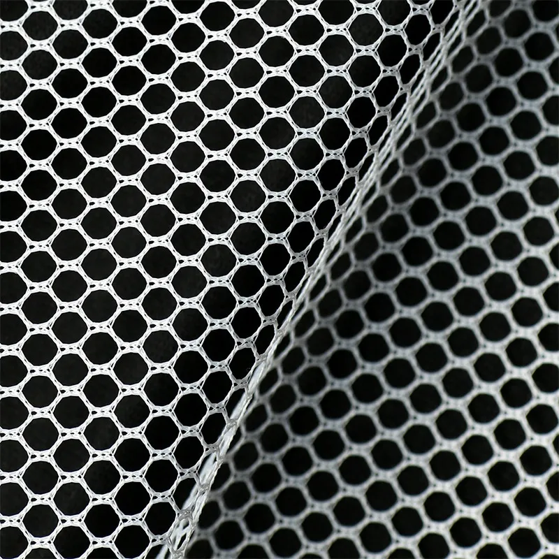 Polyester Heavy-Duty Hexagonal Netting Dive Bag Mesh Fabric for Laundry Wash Bags, Beach Totes
