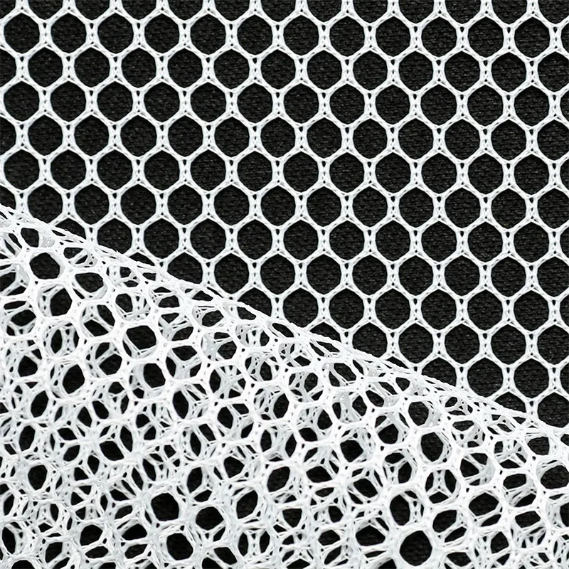 Polyester Heavy-Duty Hexagonal Netting Dive Bag Mesh Fabric for Laundry Wash Bags, Beach Totes