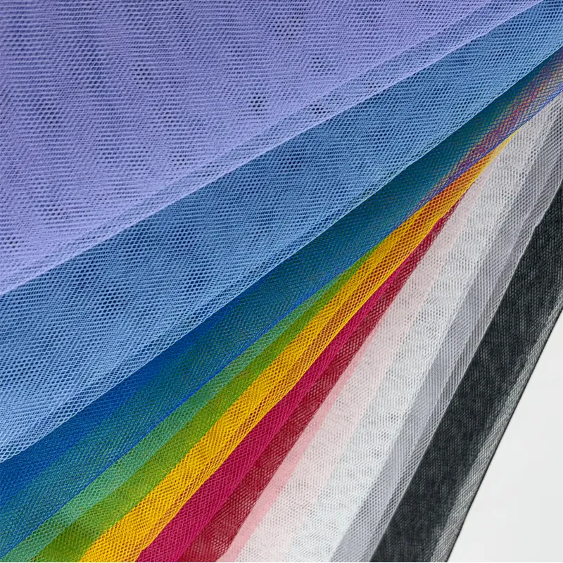 Polyester Hard Diamond Mesh Net Fabric for Crinolin
