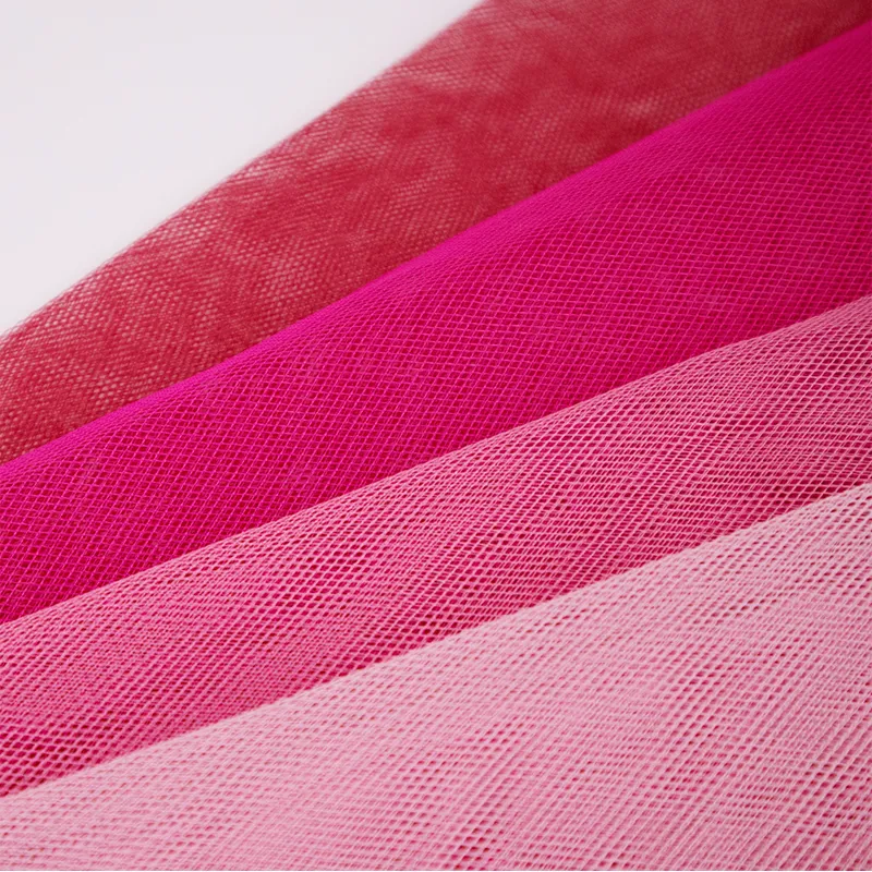 Polyester Hard Diamond Mesh Net Fabric for Crinolin