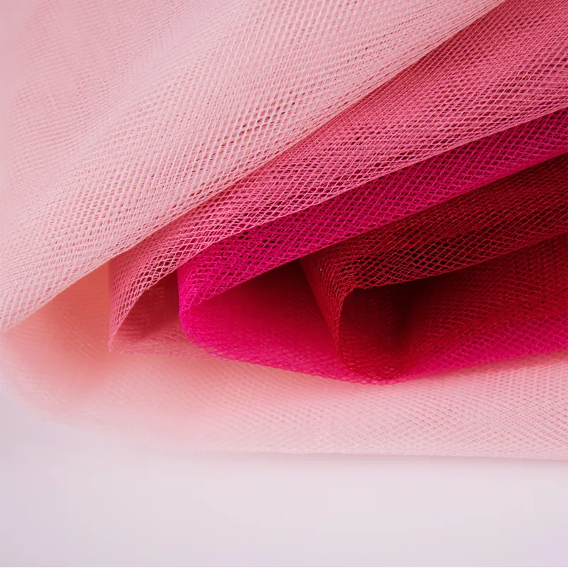 Polyester Hard Diamond Mesh Net Fabric for Crinolin