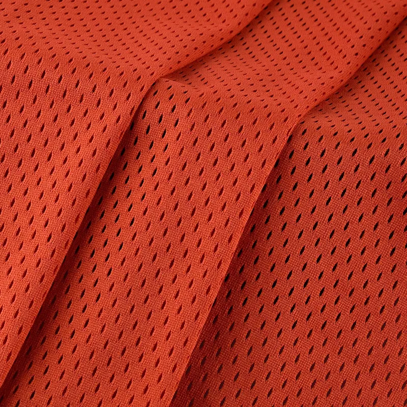 Quick-Dry Polyester Breathable Vertical Eyelet Sports Jersey Mesh Fabric for Basketball, Football, Team Uniforms