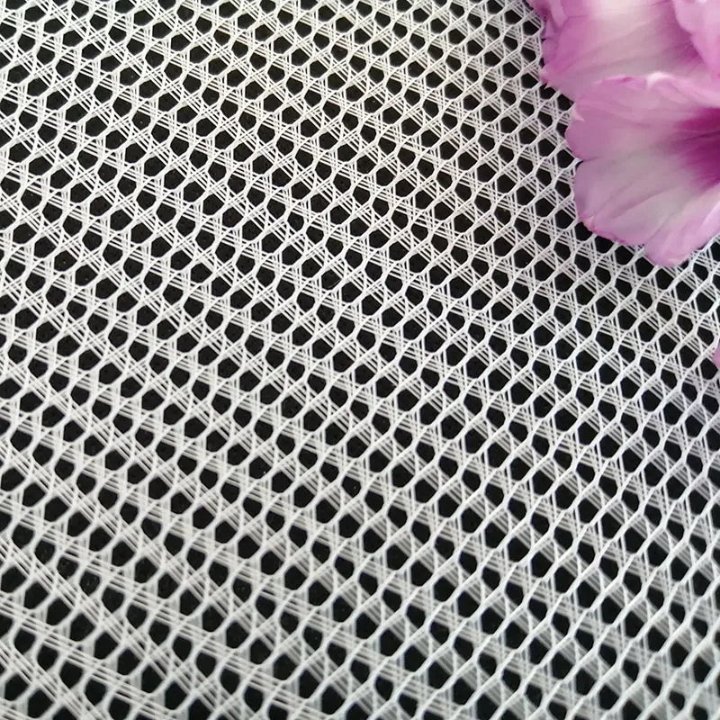 100% Polyester Stiff Hard Mesh Fabric for Hats Caps