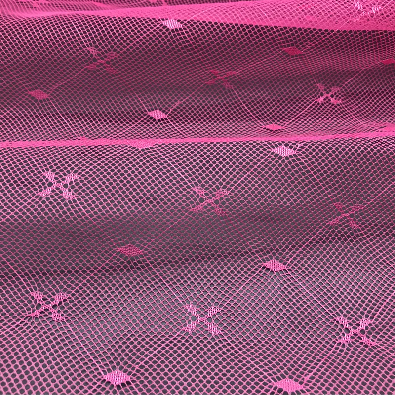 Breathable retro Jacquard Mosquito Netting Fabric for Bed Canopies, Baby Cribs & Fashion Overlays