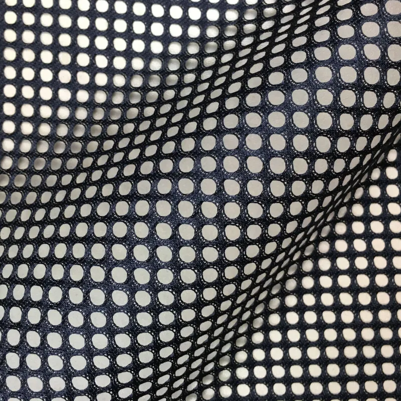 100% Polyester Breathable Heavy-Duty Circular Eyelet Warp Knitting Mesh Fabric