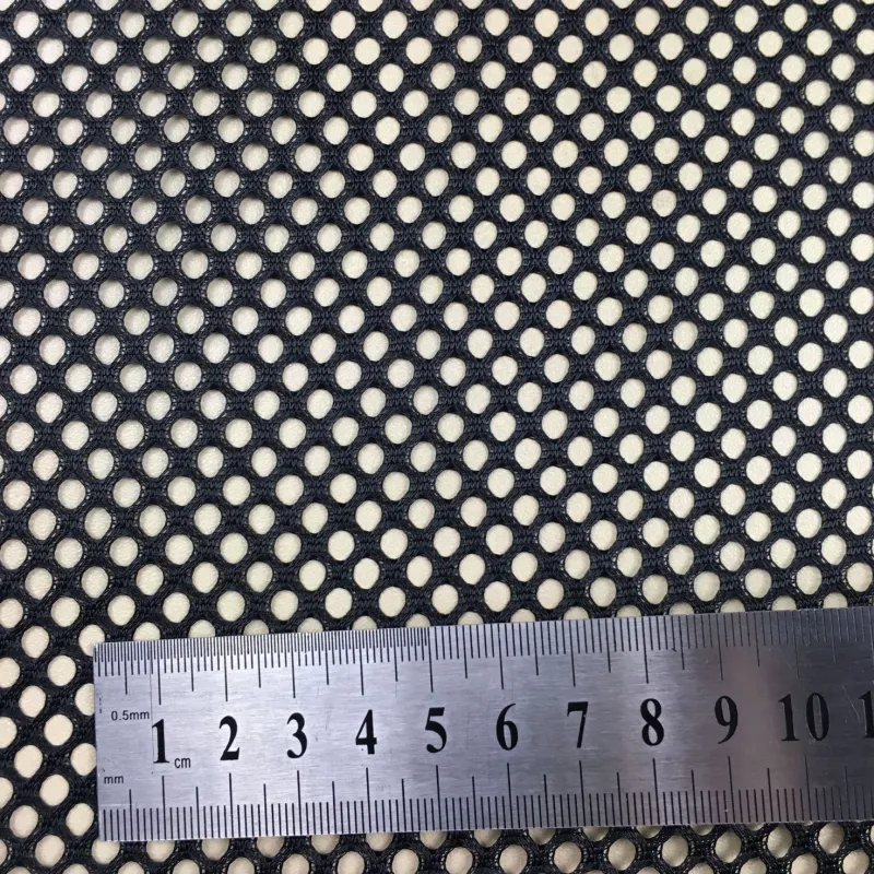 100% Polyester Breathable Heavy-Duty Circular Eyelet Warp Knitting Mesh Fabric