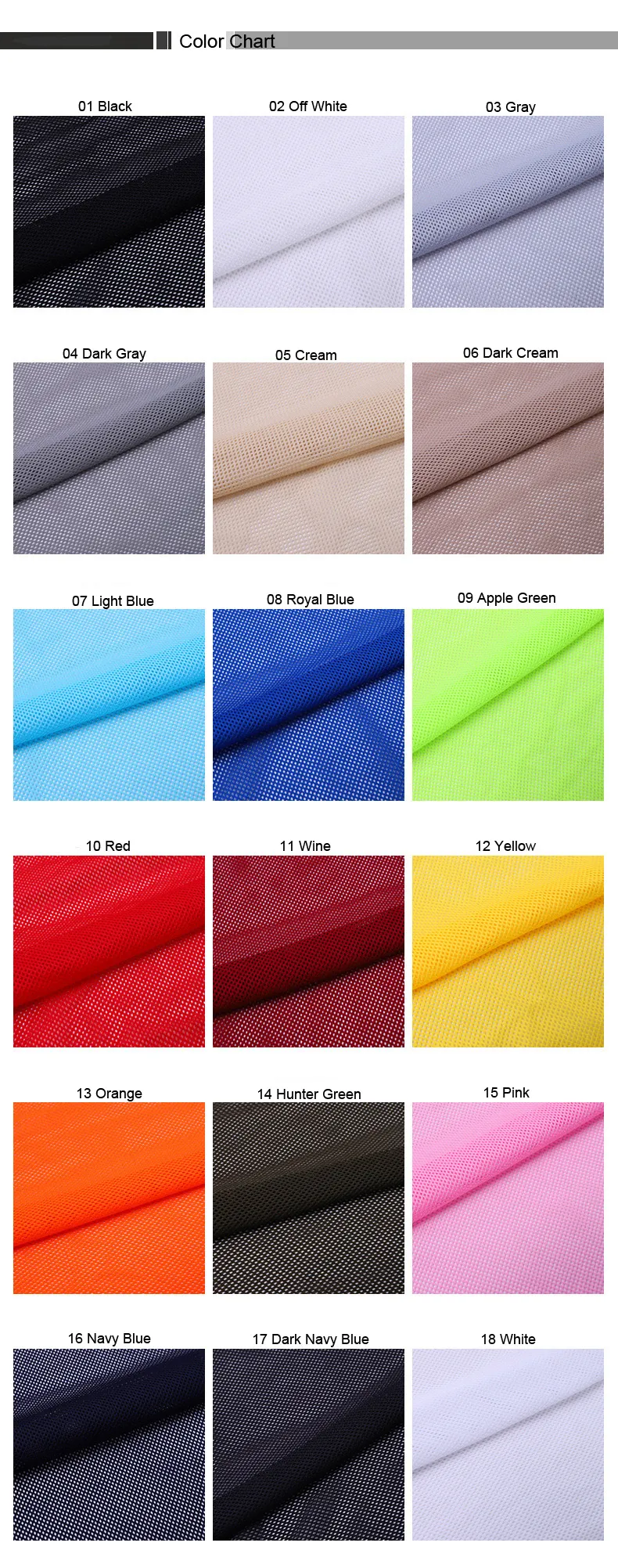 DTY Polyester Breathable Ssquare Knit Diamond Mesh For Sportswear, Lining & Laundry Bags