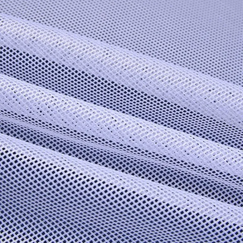DTY Polyester Breathable Ssquare Knit Diamond Mesh For Sportswear, Lining & Laundry Bags