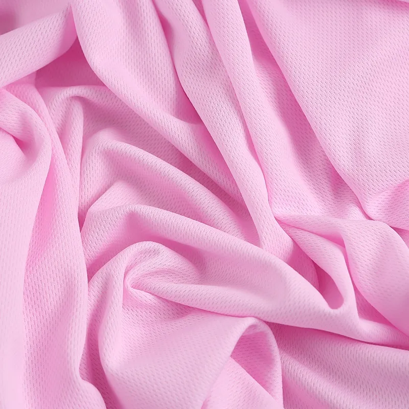 Breathable Moisture-wicking 100% Polyester Birdeye Mesh Fabric for Sportswear