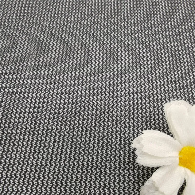 Durable Breathable Polyester Wave Warp Knitted Mesh Fabric