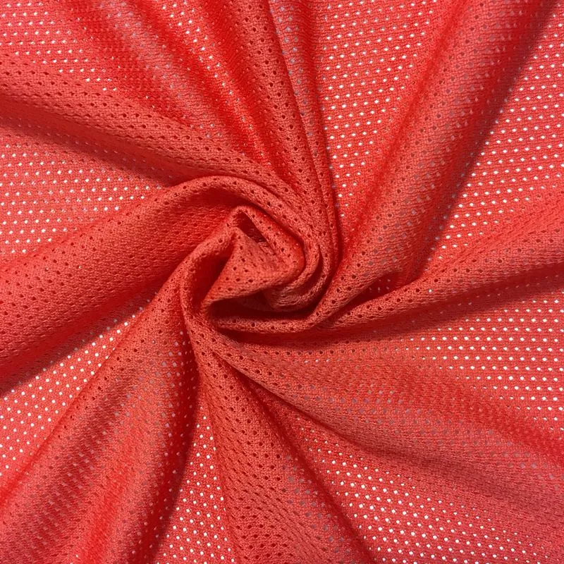 Soft Breathable DTY Polyester Micro Mesh Athletic Netting Fabric