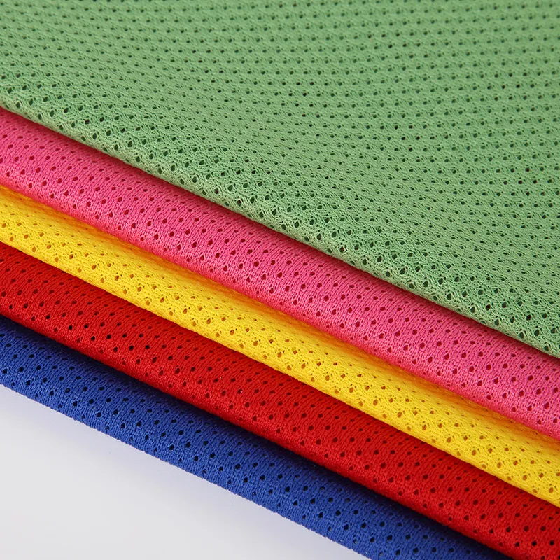 Soft Breathable DTY Polyester Micro Mesh Athletic Netting Fabric
