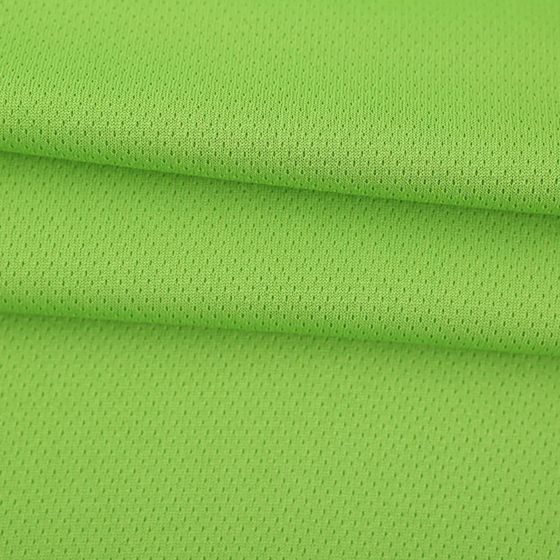 Breathable Quick-Dry Pin Hole Knit Mesh Sports Fabric for Running, Gym Wear