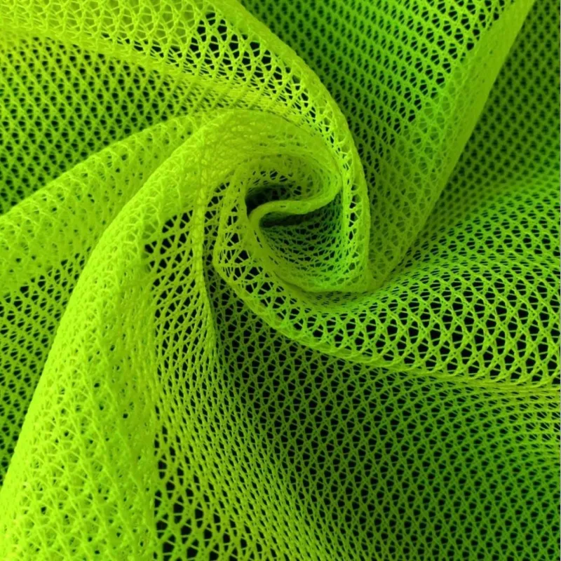 100% Polyester High Visibility Mesh Fabric For Safety Vest