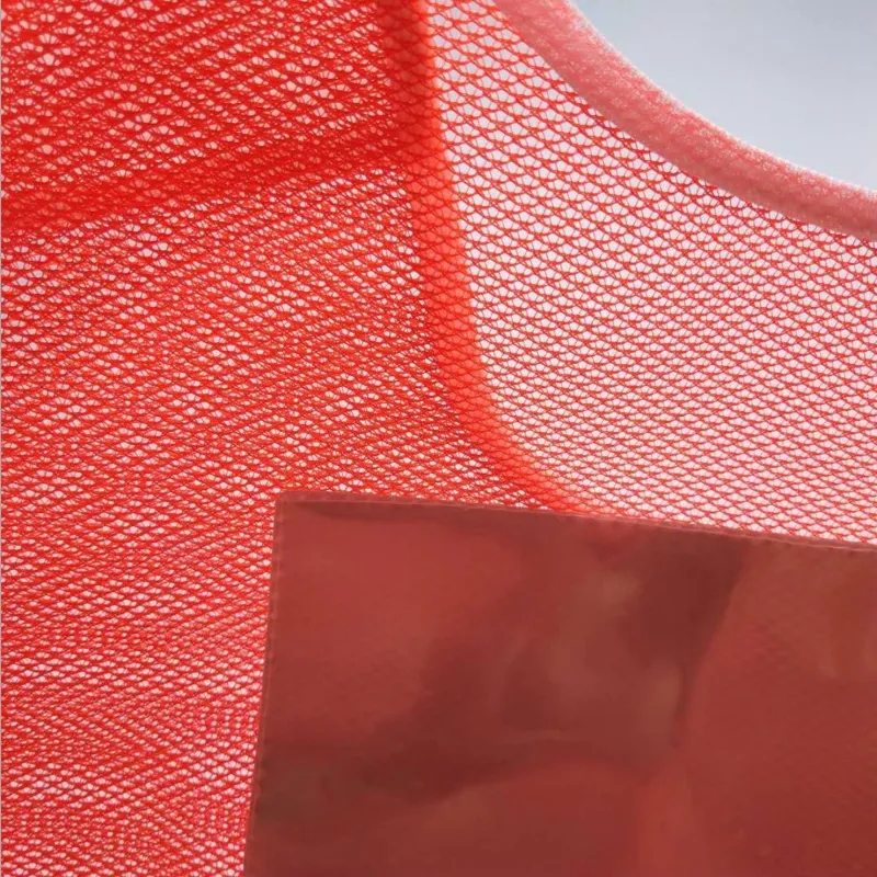 100% Polyester High Visibility Mesh Fabric For Safety Vest