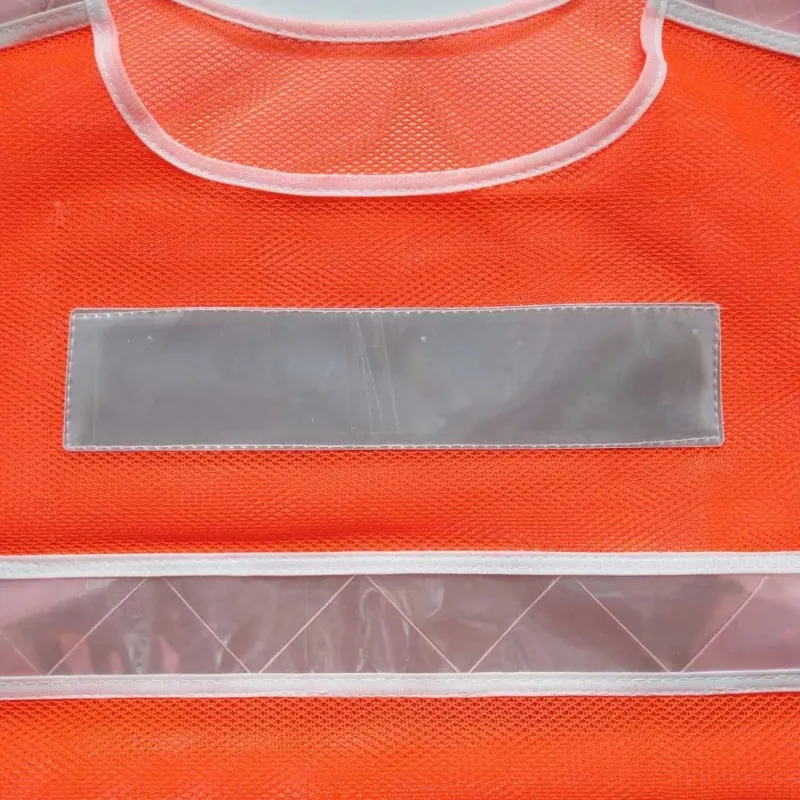 100% Polyester High Visibility Mesh Fabric For Safety Vest