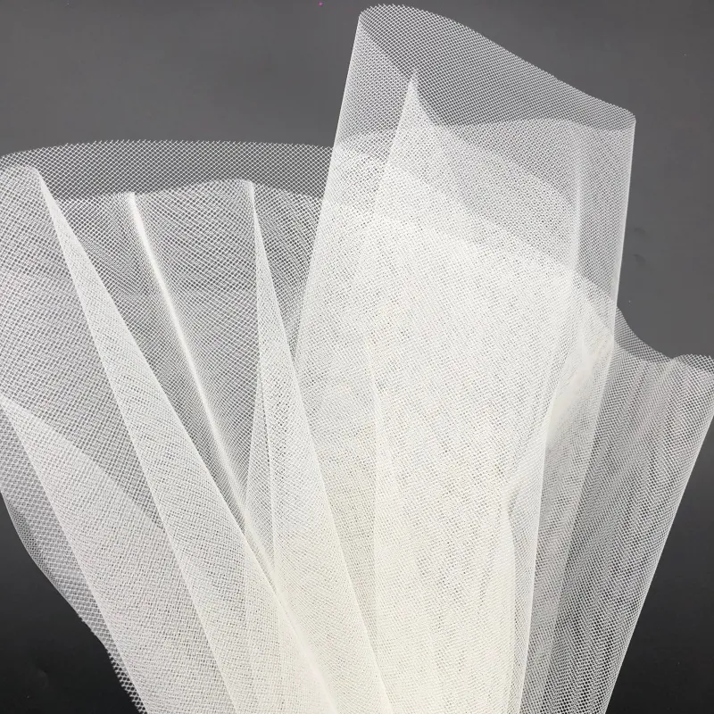 100% Nylon Hard American Net Mesh Fabric for Bridal Petticoats, Tutus, and Decorative Crafts