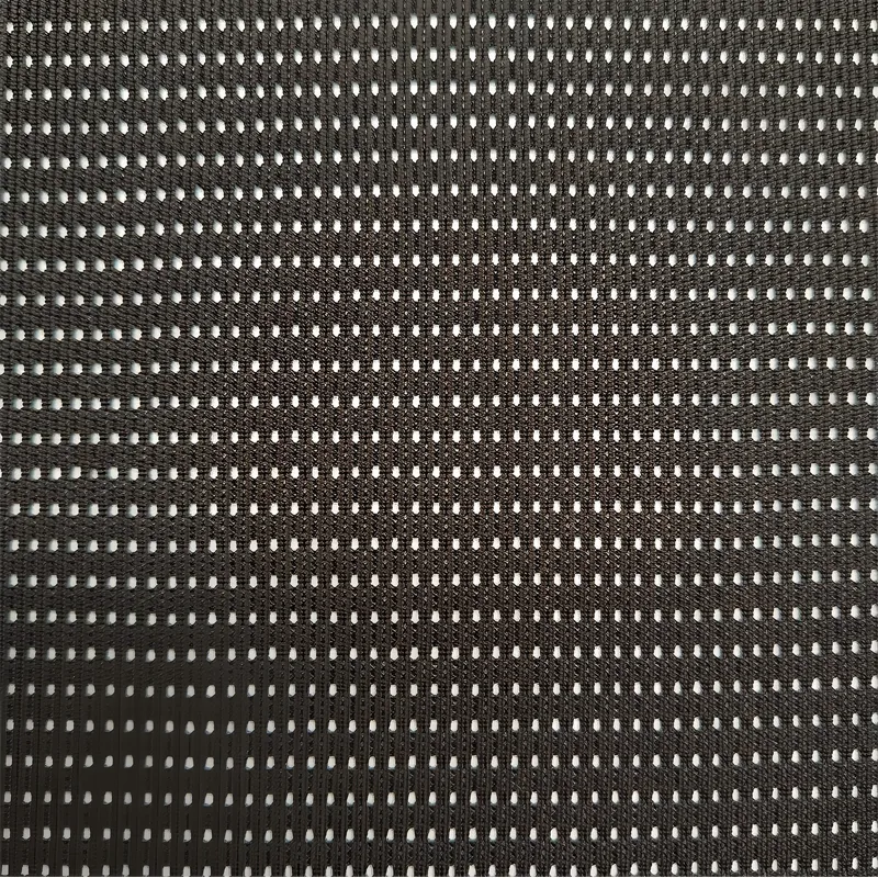 90% Polyester 10% Spandex Vertical Rectangular Eyelet Breathable Quick-Dry Performance Netting Mesh Fabric for Athletic Jerseys & Sportswear