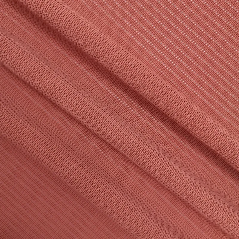 90% Polyester 10% Spandex Vertical Rectangular Eyelet Breathable Quick-Dry Performance Netting Mesh Fabric for Athletic Jerseys & Sportswear