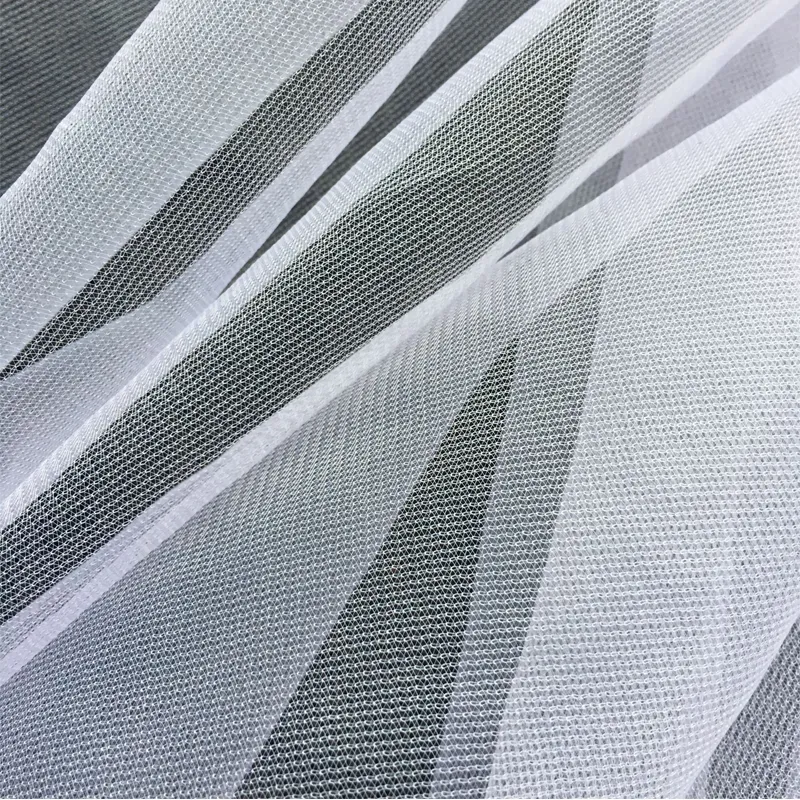 Durable Lightweight Polyester Tricot Tulle Fabric For Bridal Veils, Tutus, and Event Decorations