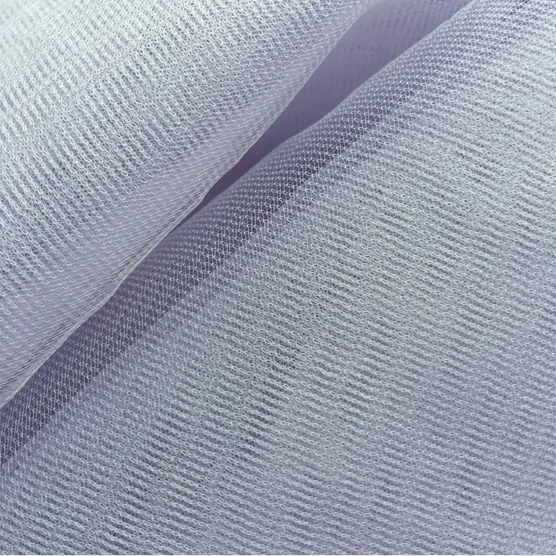 Durable Lightweight Polyester Tricot Tulle Fabric For Bridal Veils, Tutus, and Event Decorations
