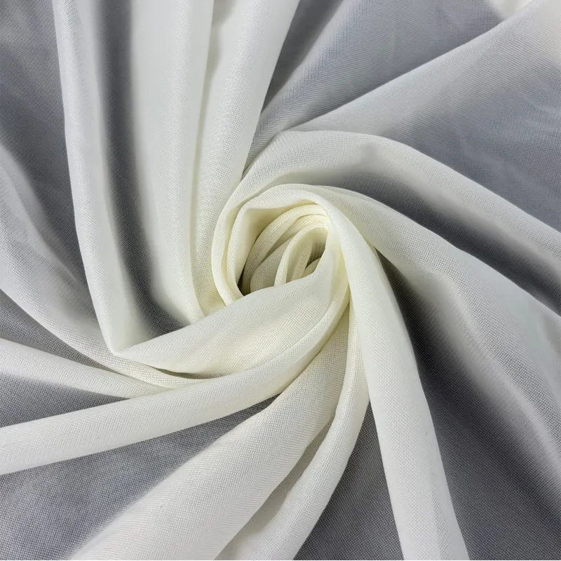 Lightweight Smooth 100% Nylon 45D Semi-Dull Plain Mesh Tricot Fabric