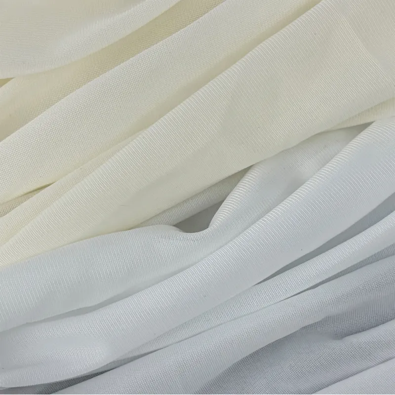 Lightweight Smooth 100% Nylon 45D Semi-Dull Plain Mesh Tricot Fabric