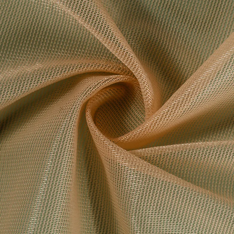 20D 100% Nylon Tricot Tulle Fabric 43gsm Soft Stabilized Mesh for Corset Tops, Lingerie & Bridal Wear